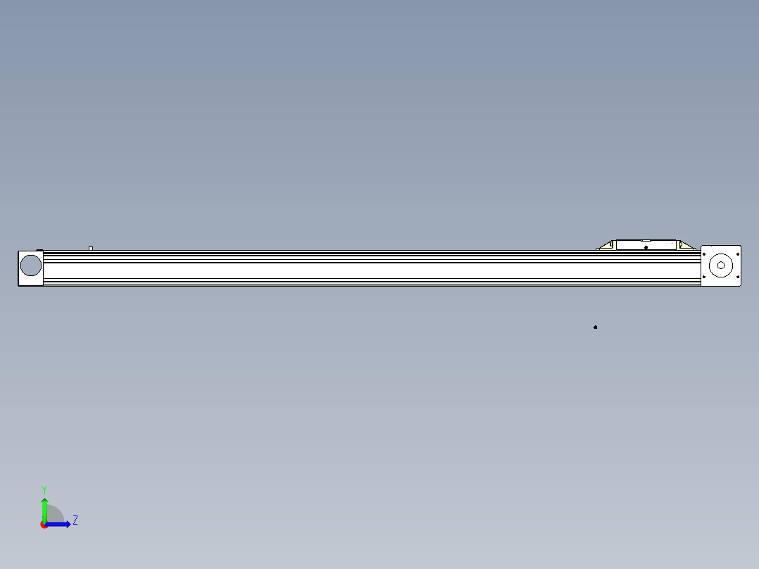 Toyo东佑达直线模组-M80M-S-X102-1100-L-P40-C4左视图