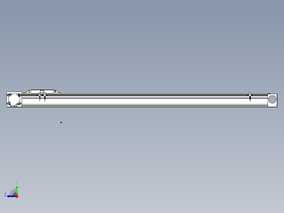 Toyo东佑达直线模组-M80M-S-X102-1100-L-P40-C4右视图