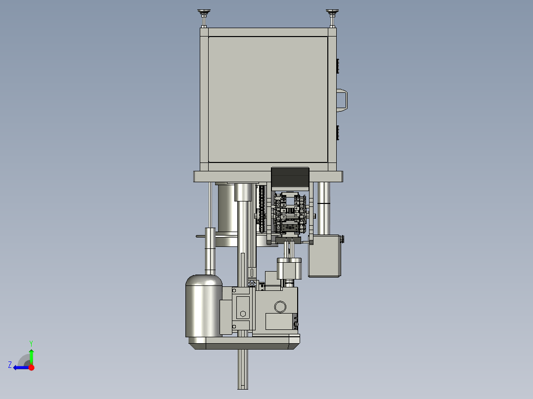 链板自动攻丝机右视图