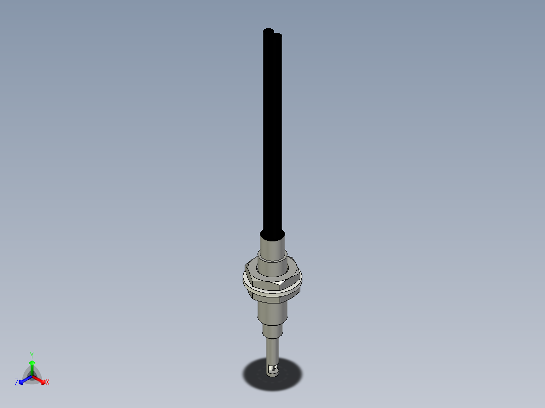 侧视光纤_漫反射型FR-F611-I正等轴测图