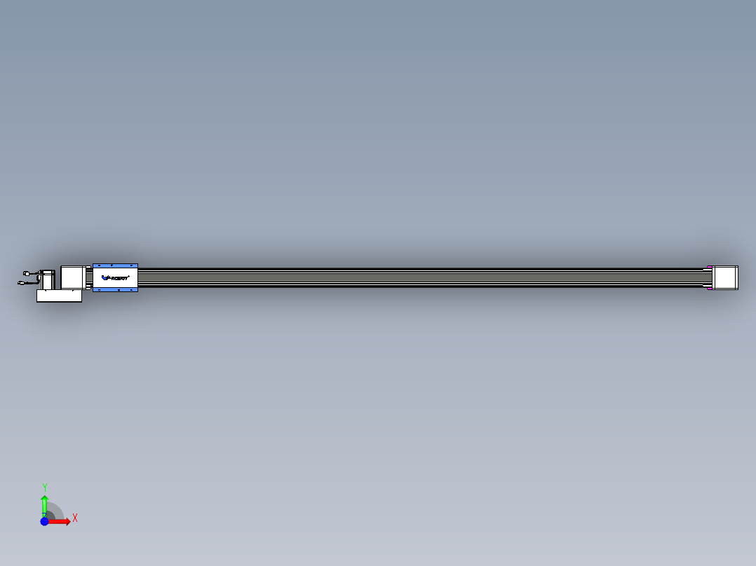 威洛博LB.GB同步带传动--欧规系列GB8-L96-S2300-BL-P40前视图