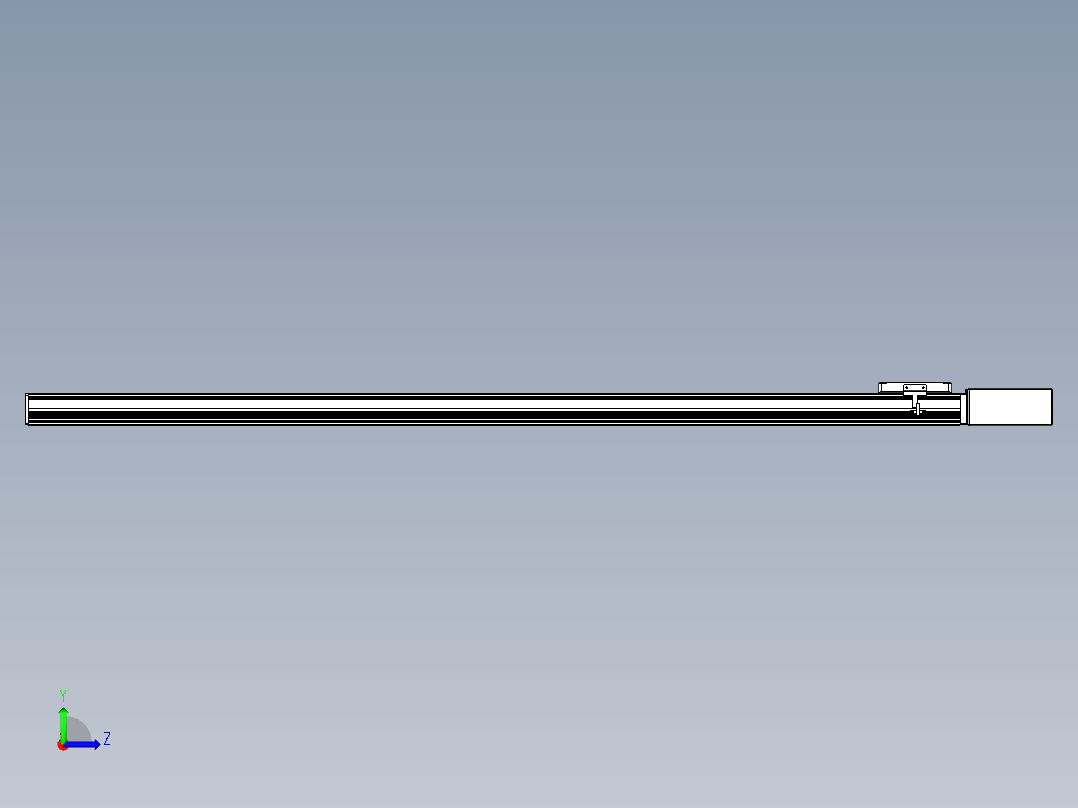 同步带全封闭直线模组TPA-HCB-105D-90-L1450-ML-C-P20-N3左视图