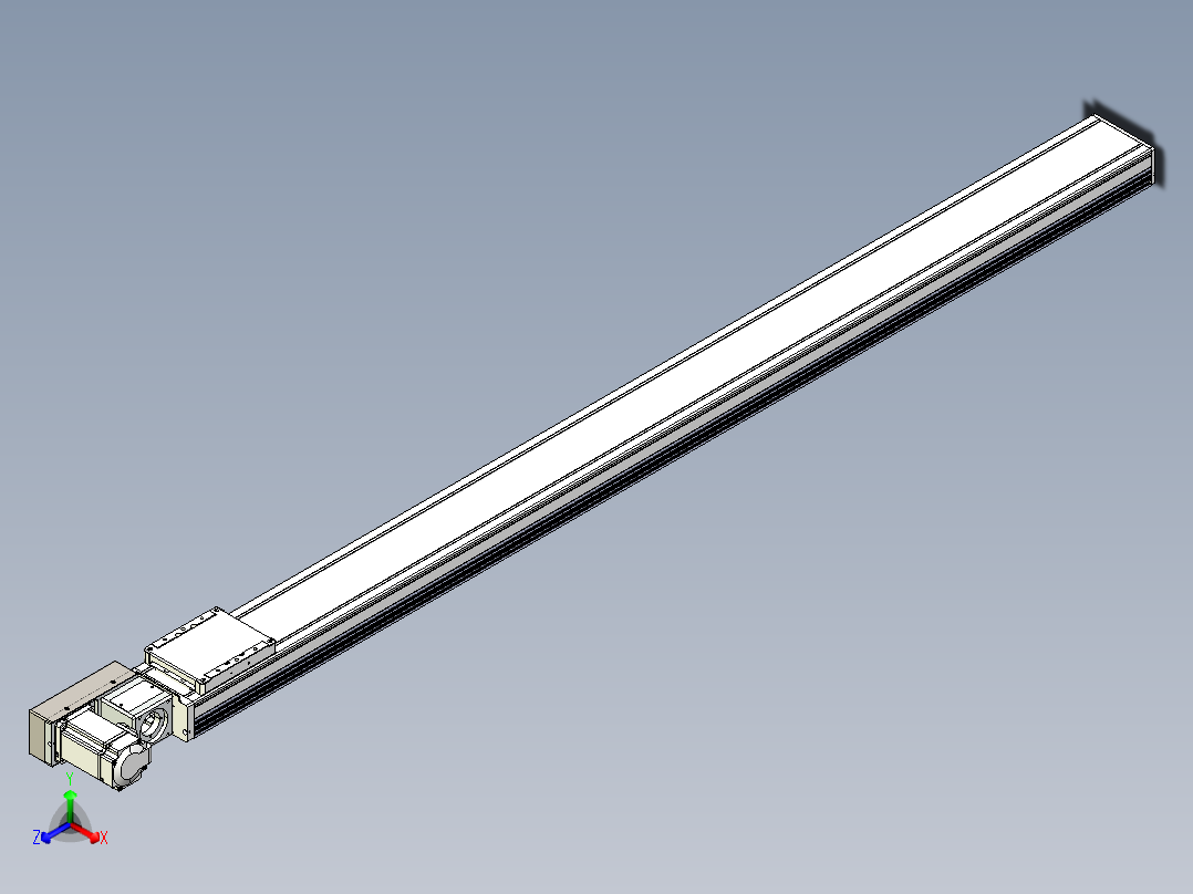 同步带全封闭直线模组TPA-HCB-105D-90-L1450-ML-C-P20-N3正等轴测图
