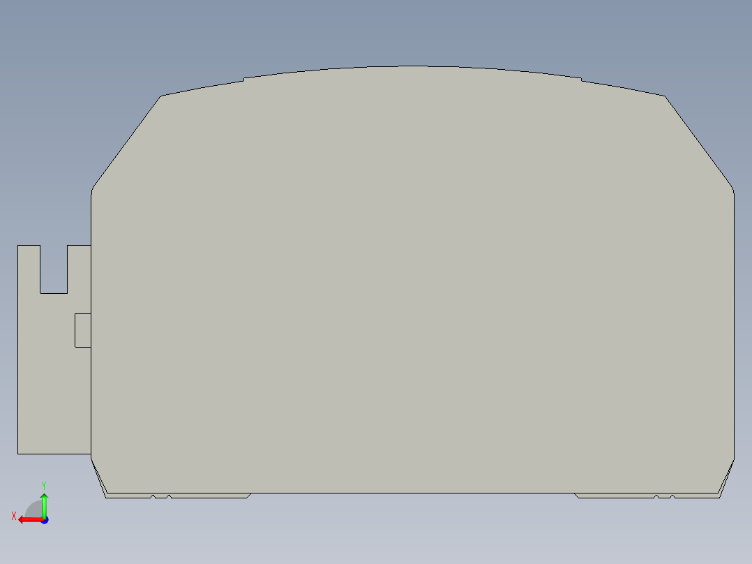 直线模组WG-LHB12-S300-BR设计图纸后视图