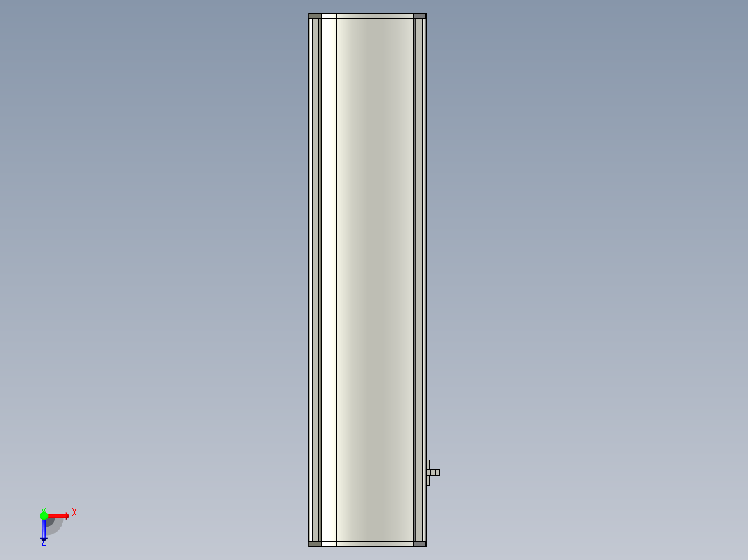 直线模组WG-LHB12-S300-BR设计图纸俯视图