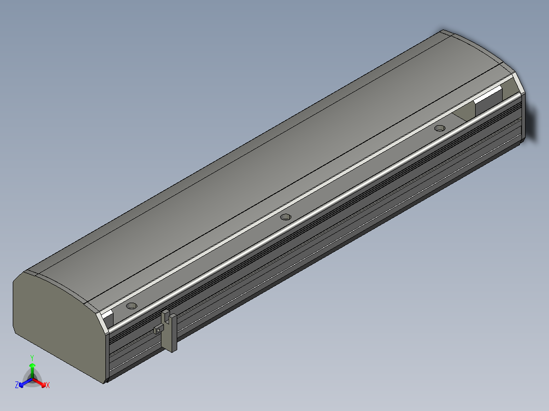 直线模组WG-LHB12-S300-BR设计图纸正等轴测图
