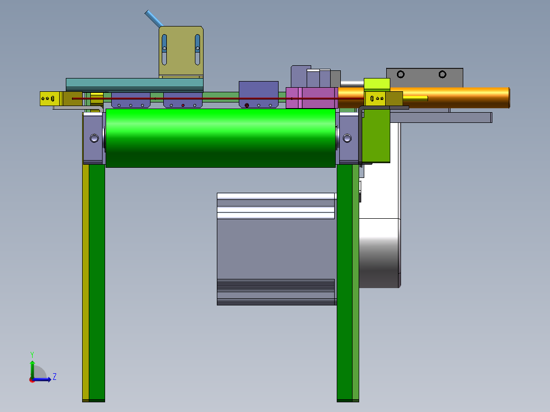 皮带输送线左视图