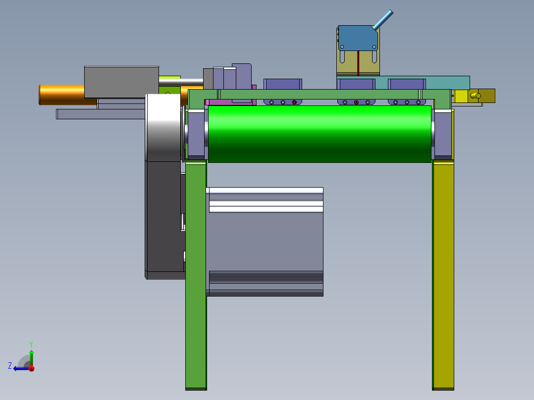 皮带输送线右视图