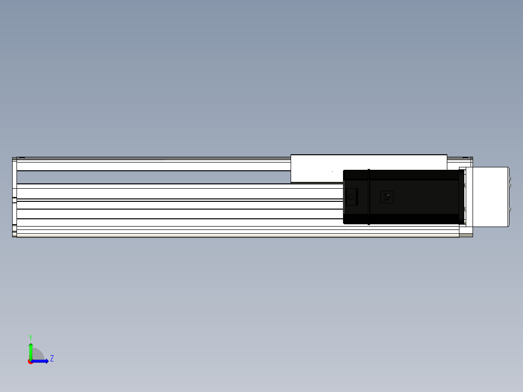 Toyo东佑达直线模组-ETH22-350-BR-750W+煞車左视图