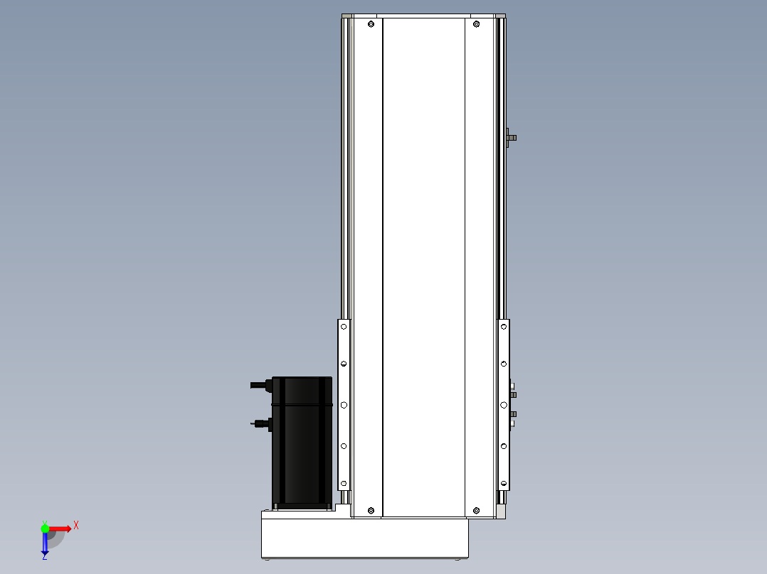 Toyo东佑达直线模组-ETH22-350-BR-750W+煞車俯视图