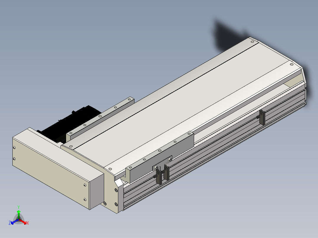 Toyo东佑达直线模组-ETH22-350-BR-750W+煞車正等轴测图