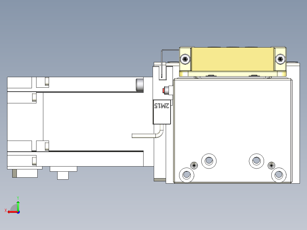 Toyo东佑达直线模组-M80M-S-X102-1700-L-M40-C4后视图
