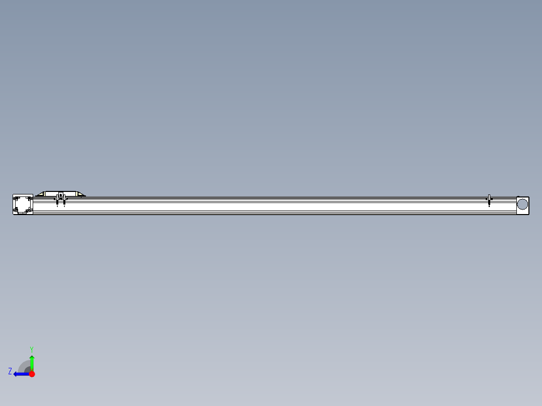 Toyo东佑达直线模组-M80M-S-X102-1700-L-M40-C4右视图