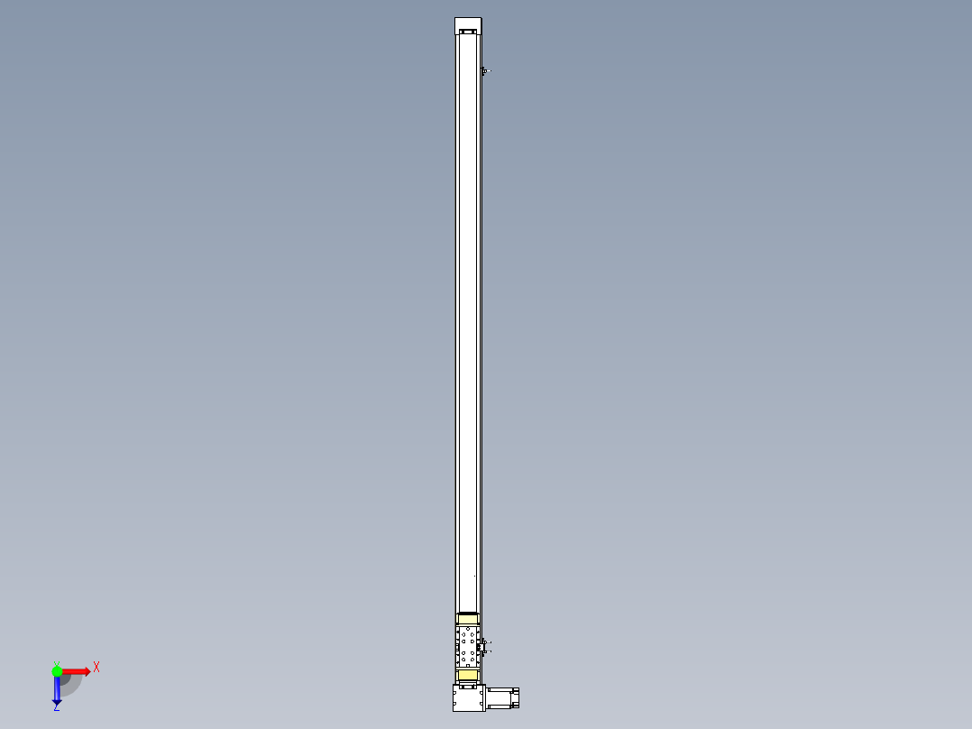 Toyo东佑达直线模组-M80M-S-X102-1700-L-M40-C4俯视图