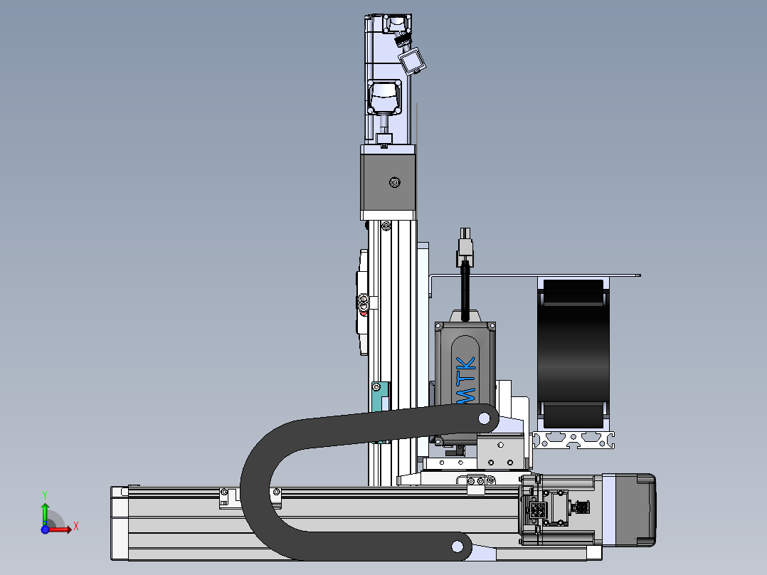 内嵌直交机械手XYG系列XYG321-A3前视图