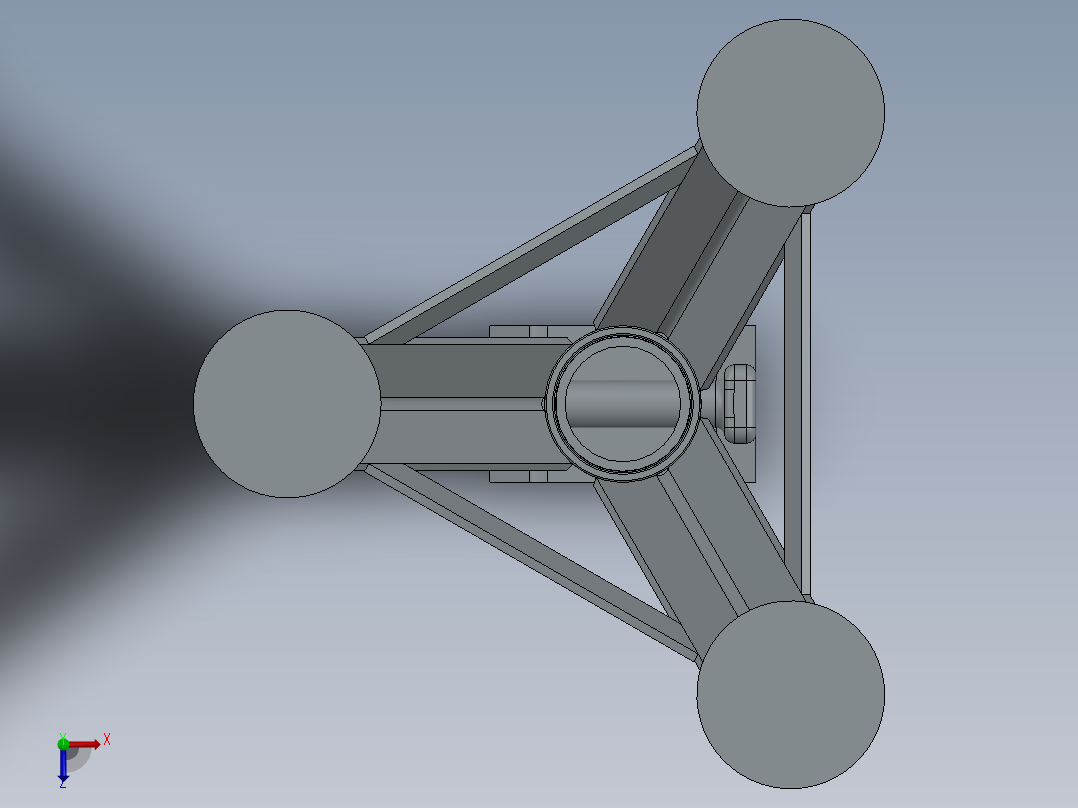汽车千斤顶支架俯视图