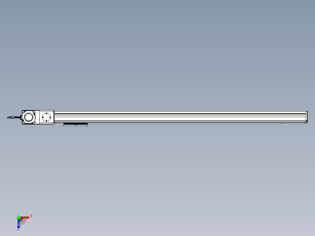 威洛博VBC同步带传动一无尘环境VBC14-L45-S1300-BL-ZP75-C3俯视图