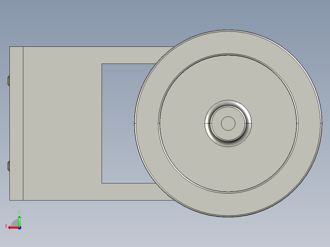 两轮平衡机器人后视图