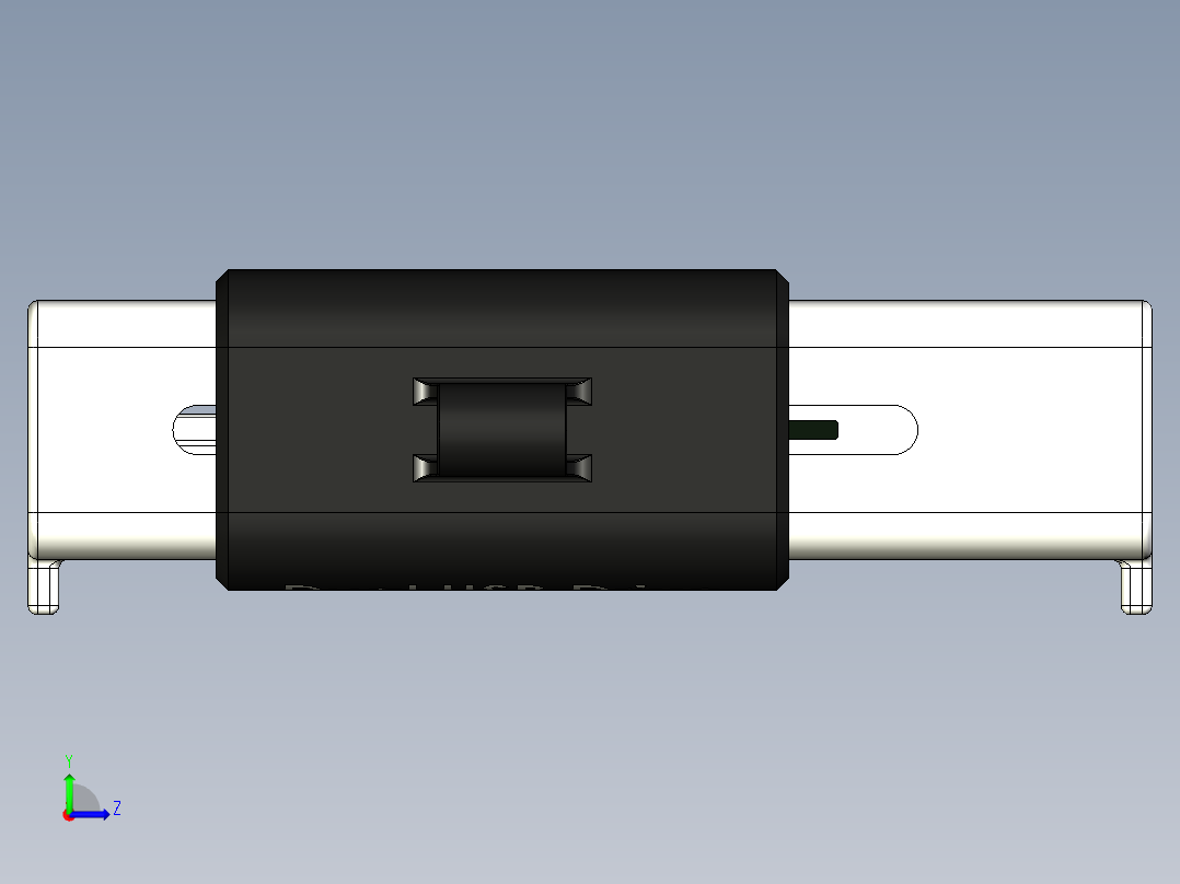 闪迪cruzer双32gb usb驱动器左视图