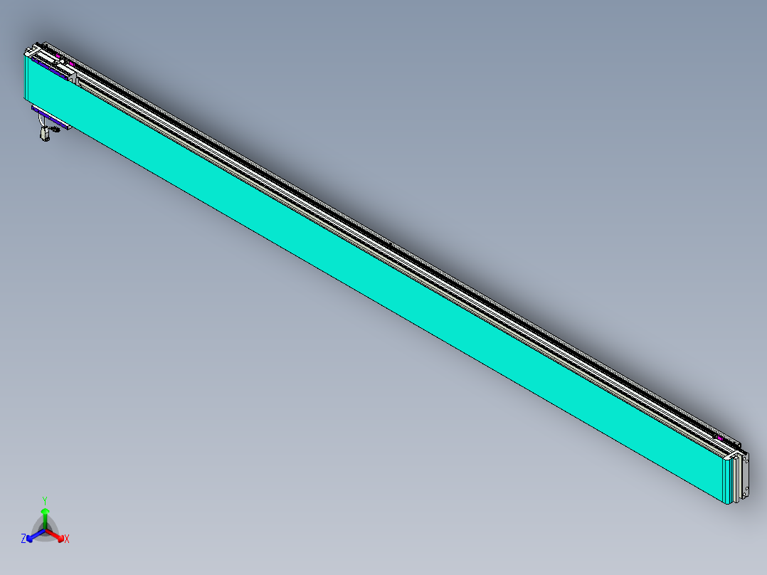 威洛博VL系列直线电机模组-VL17E2-S2900正等轴测图