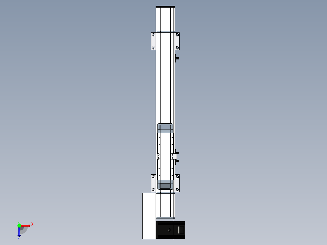 Toyo东佑达直线模组-M65-S-X52-300-L-M20-C4俯视图