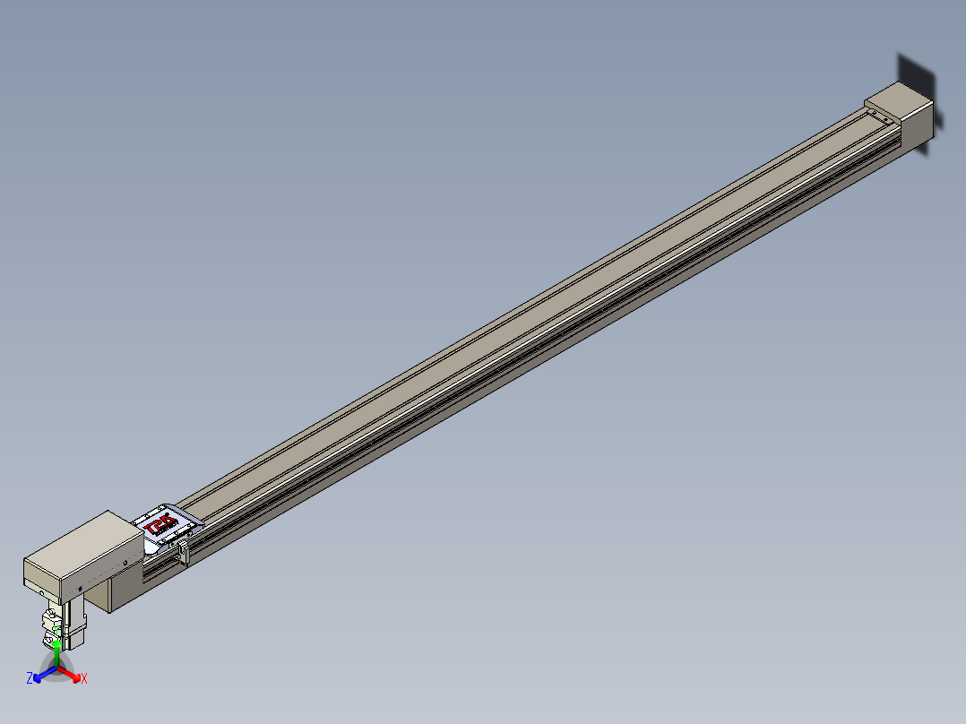 同步带全封闭直线模组TPA-HCB-65S-90-L1200-M-Y-P10-N3正等轴测图
