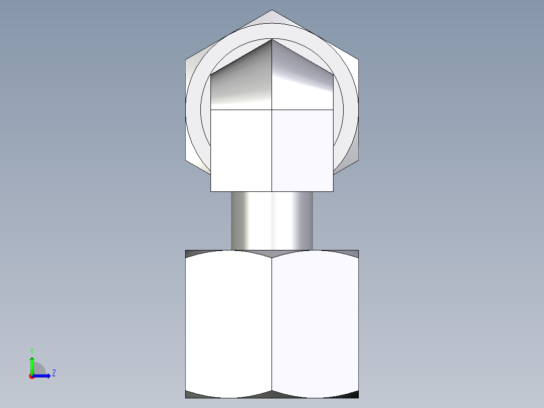 卡套式工业通用硬管接头EO_Standpipe_elbow_EVW08LCF左视图