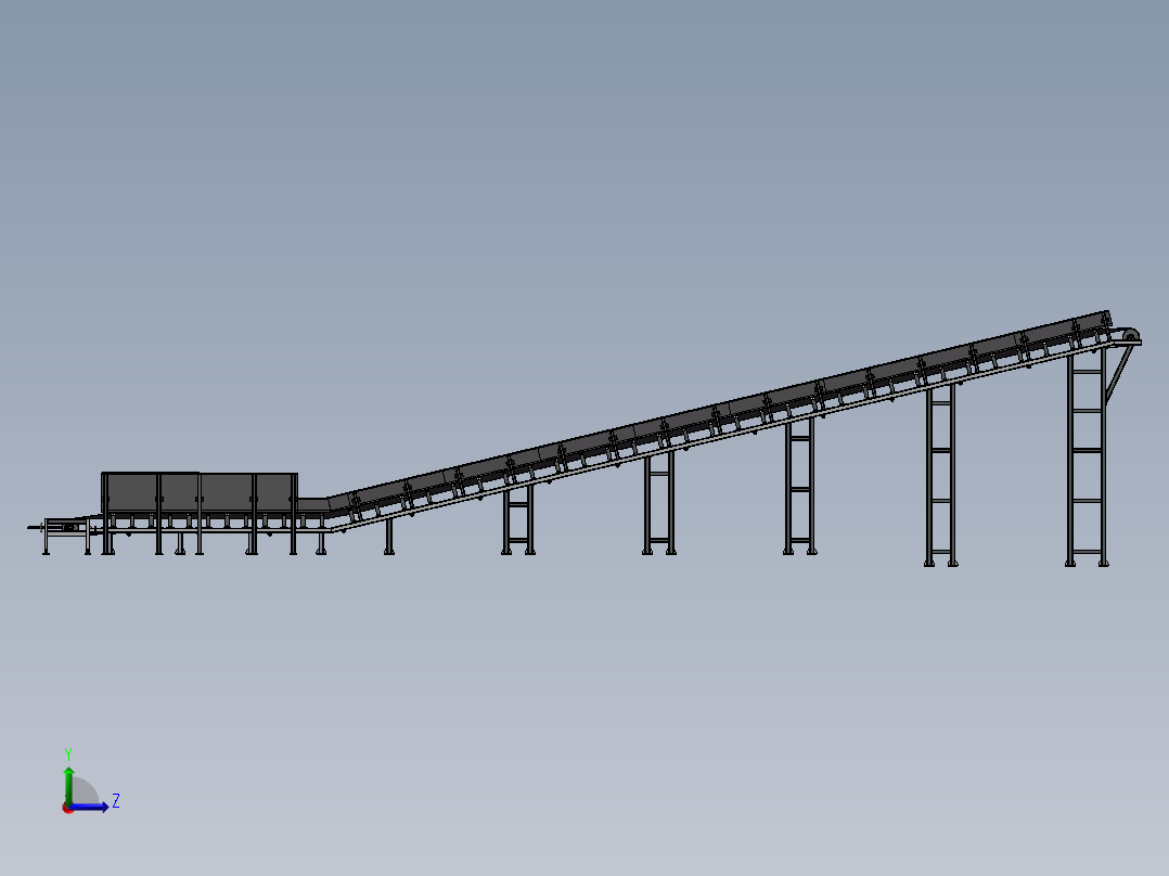 城市生活垃圾输送机sw18左视图
