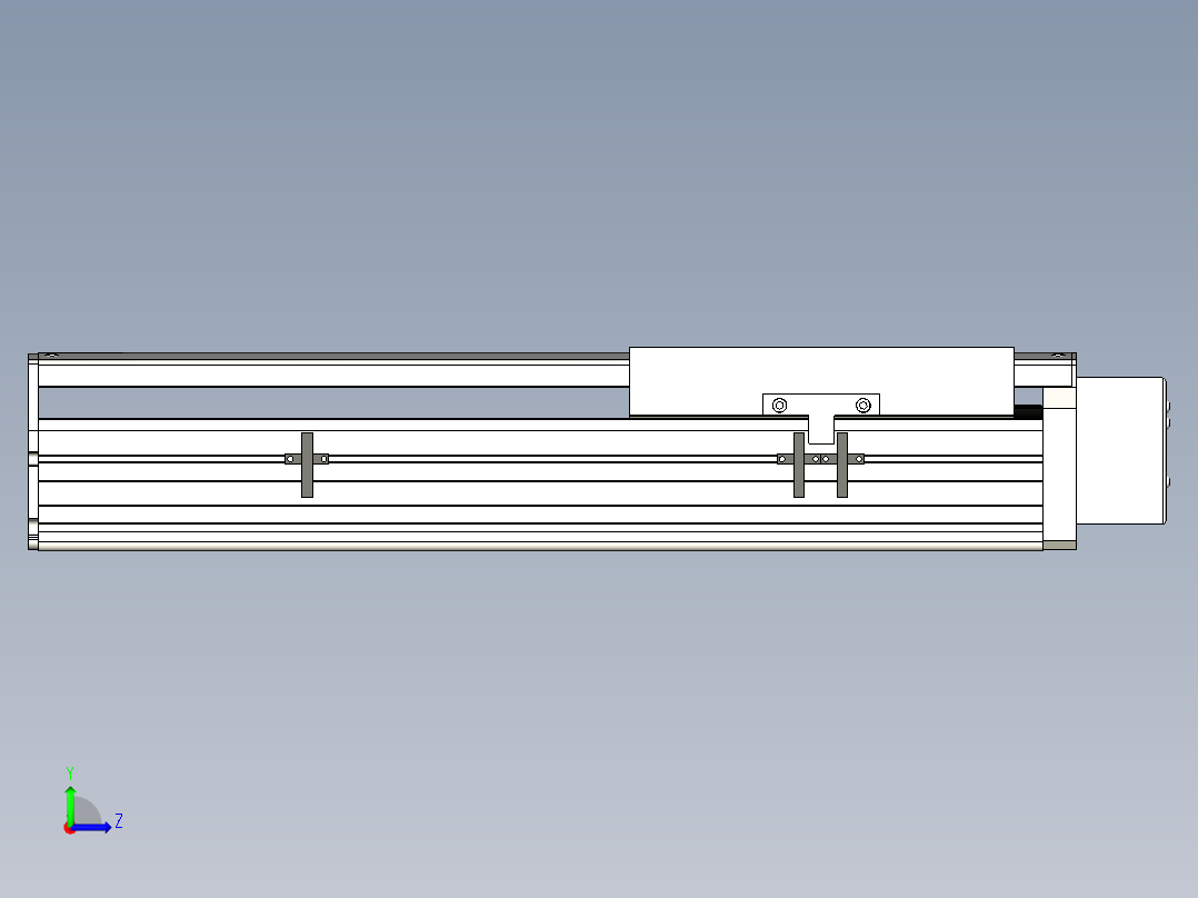 Toyo东佑达直线模组-ETH22-300-BL-400W+煞車左视图