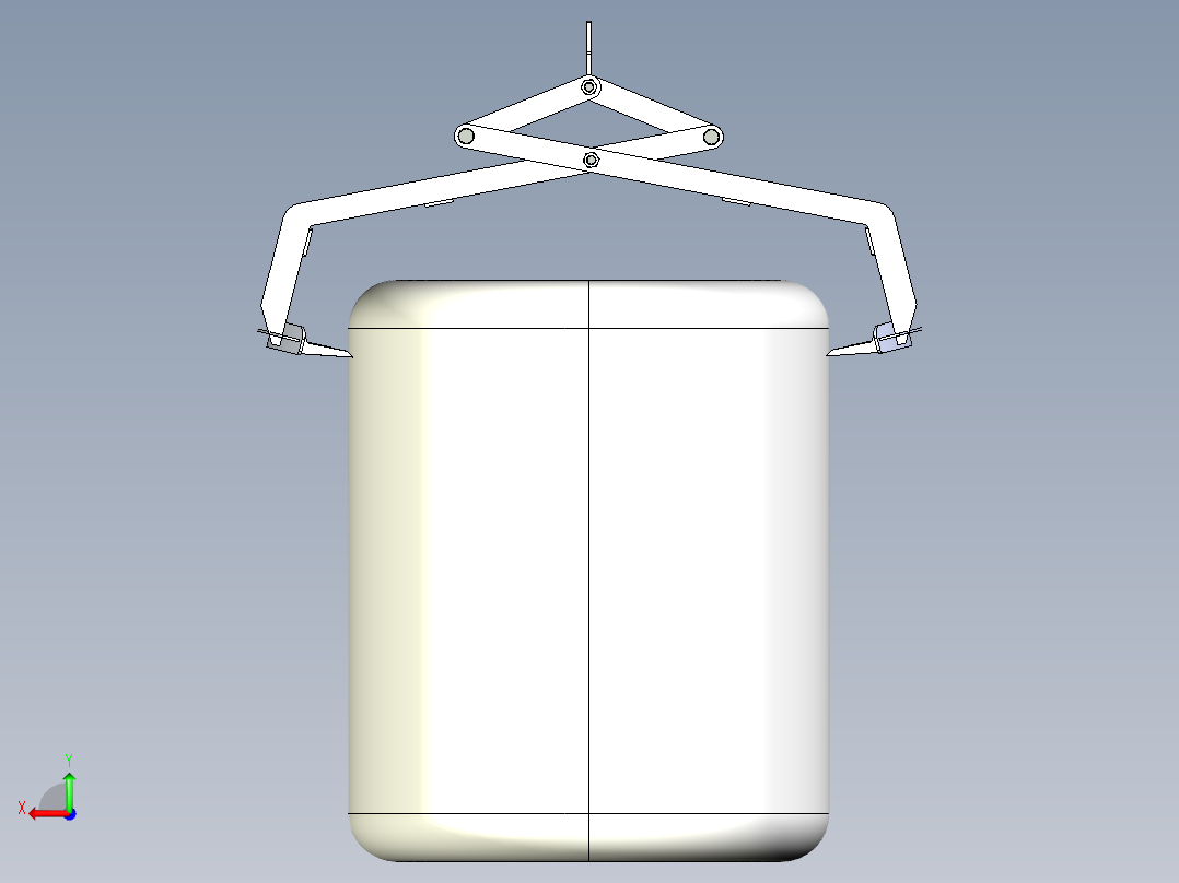 机械手抓STEP格式后视图