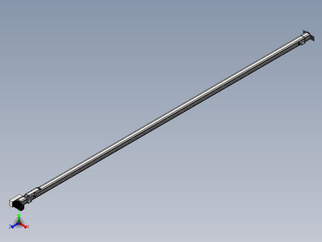 Toyo东佑达直线模组-M65-S-4000-L-M40-C4正等轴测图