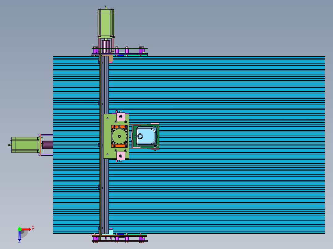 用于橱柜精细雕刻设备俯视图