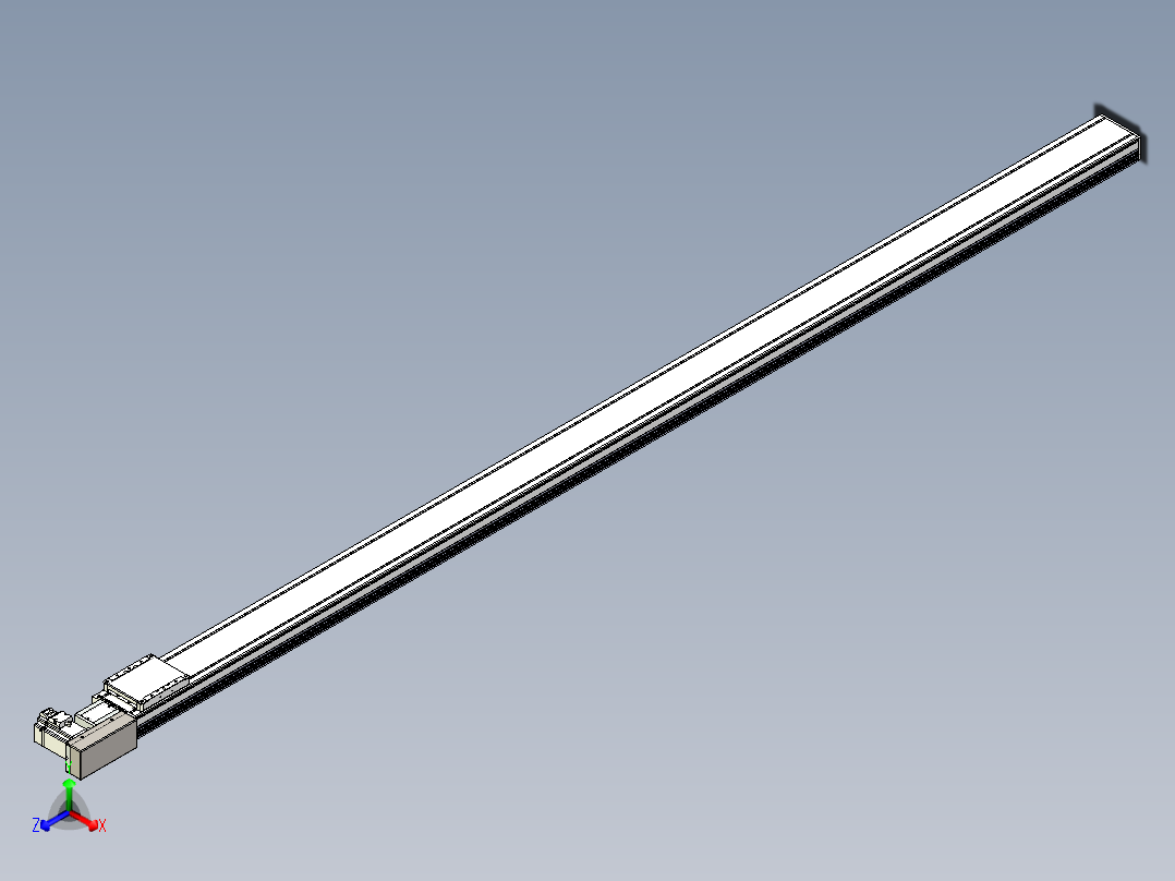 同步带全封闭直线模组TPA-HCB-105D-90-L2450-MR-C-P20-N3正等轴测图