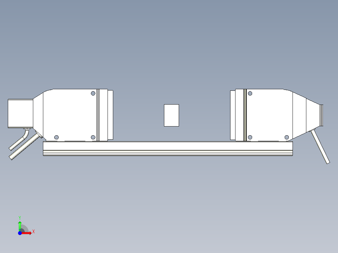 基恩士LS-7030M_kc图纸模型前视图