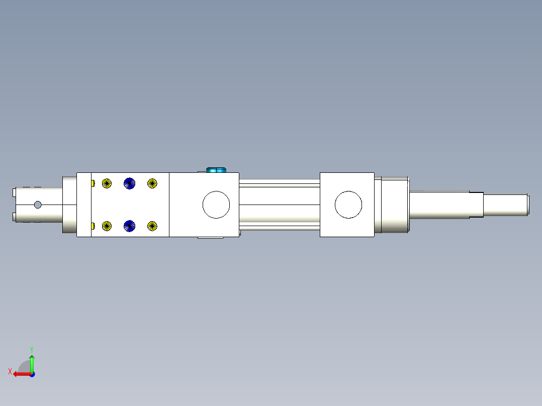 德克斯TUNKERS气缸数模SZK_40_Z_T12_TUENKERS后视图