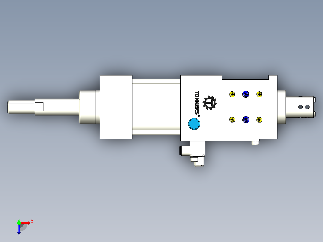 德克斯TUNKERS气缸数模SZK_40_Z_T12_TUENKERS俯视图