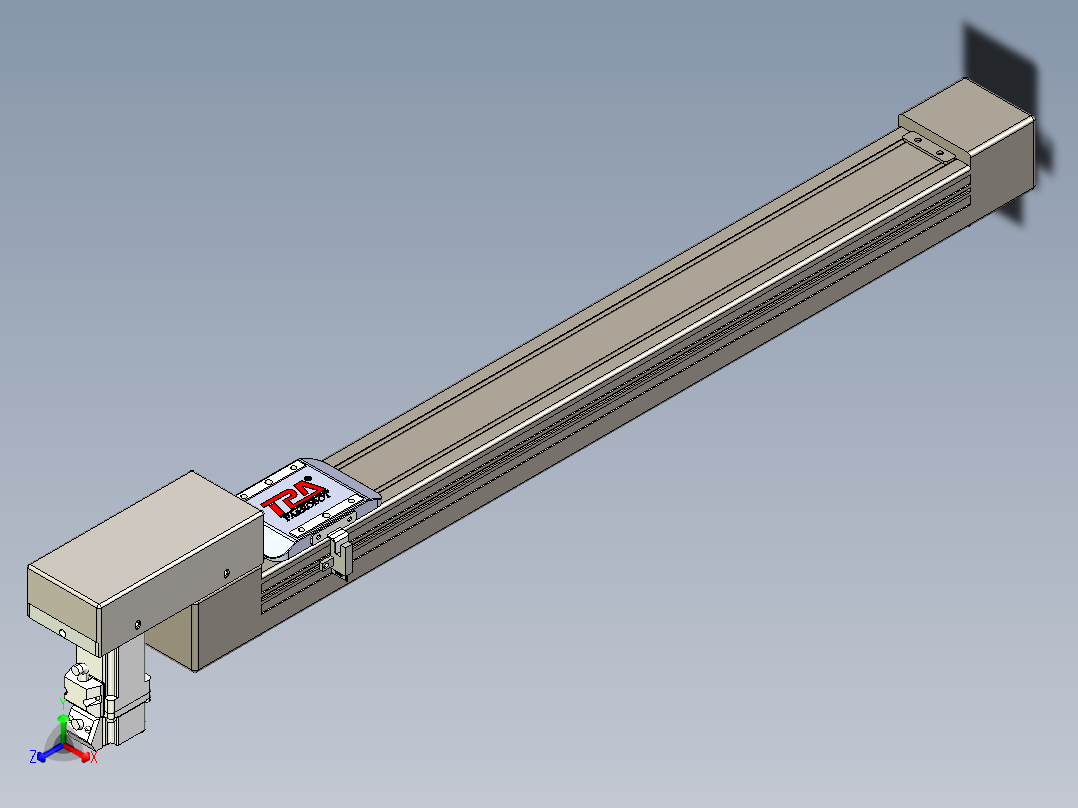 同步带全封闭直线模组TPA-HCB-65S-90-L500-M-Y-P10-N3主视图