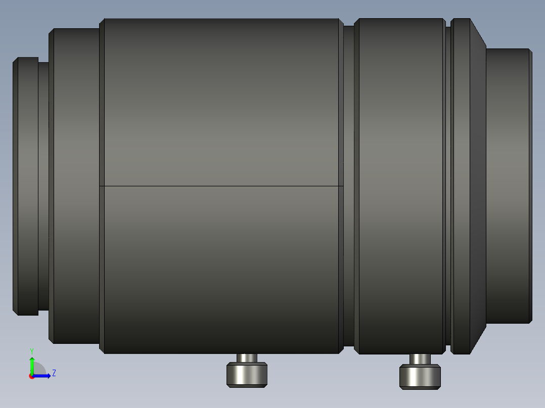 基恩士CA-LHR16_kc图纸模型左视图