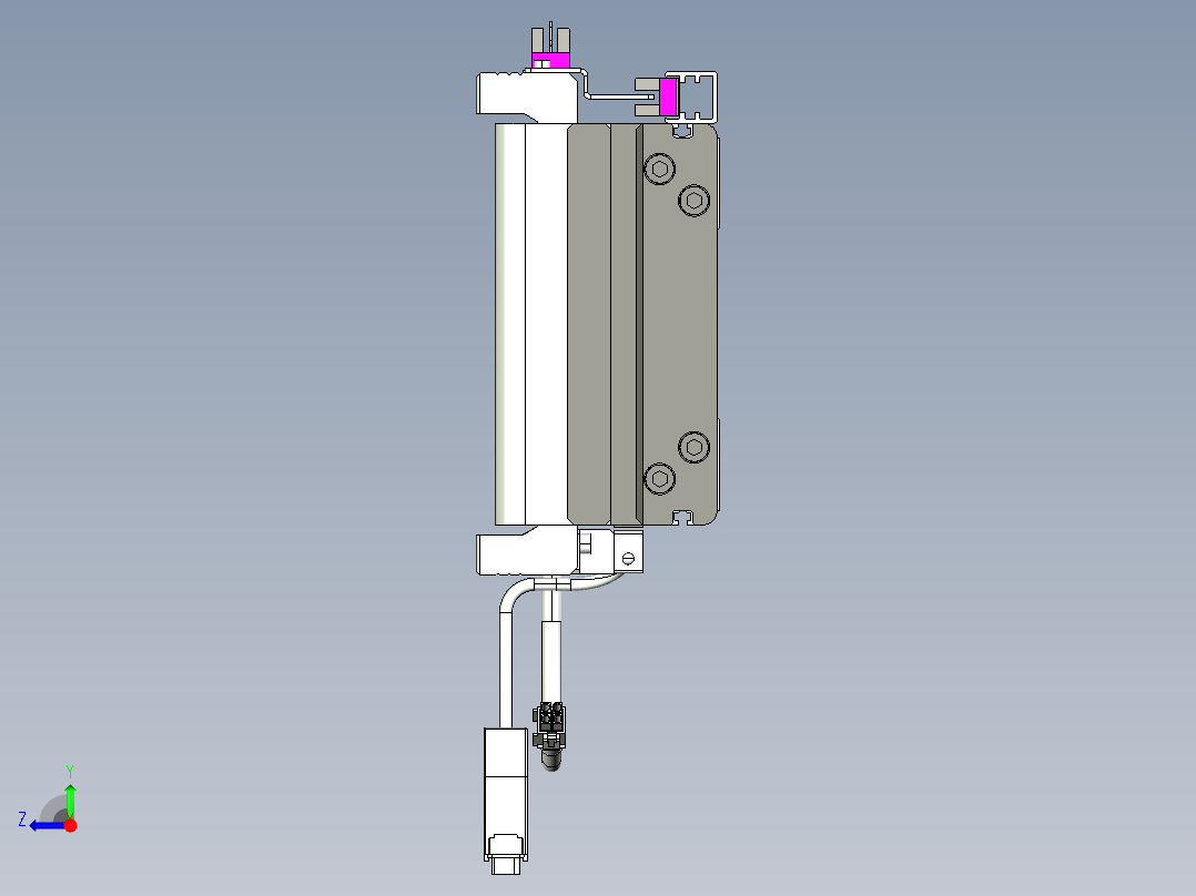 威洛博VL系列直线电机模组-2VL14S1-S2500右视图