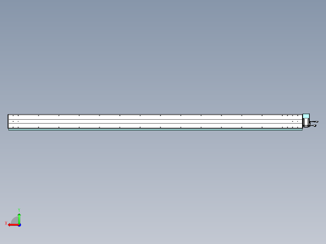 威洛博VBC同步带传动一无尘环境VBC14-L45-S2600-BRD-ZP40-C3后视图