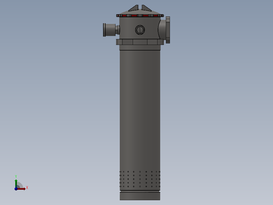 RFA系列微型直回式回油过滤器滤芯(法兰式连接）RFA-250xL前视图