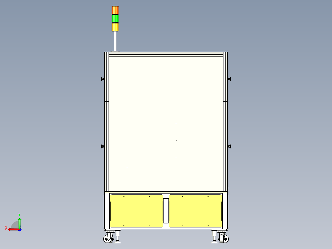自动扫码设备后视图