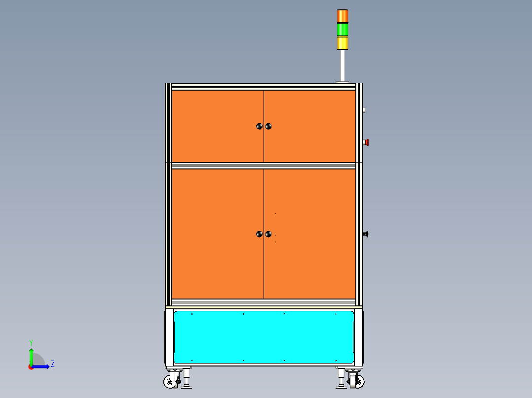 自动扫码设备左视图