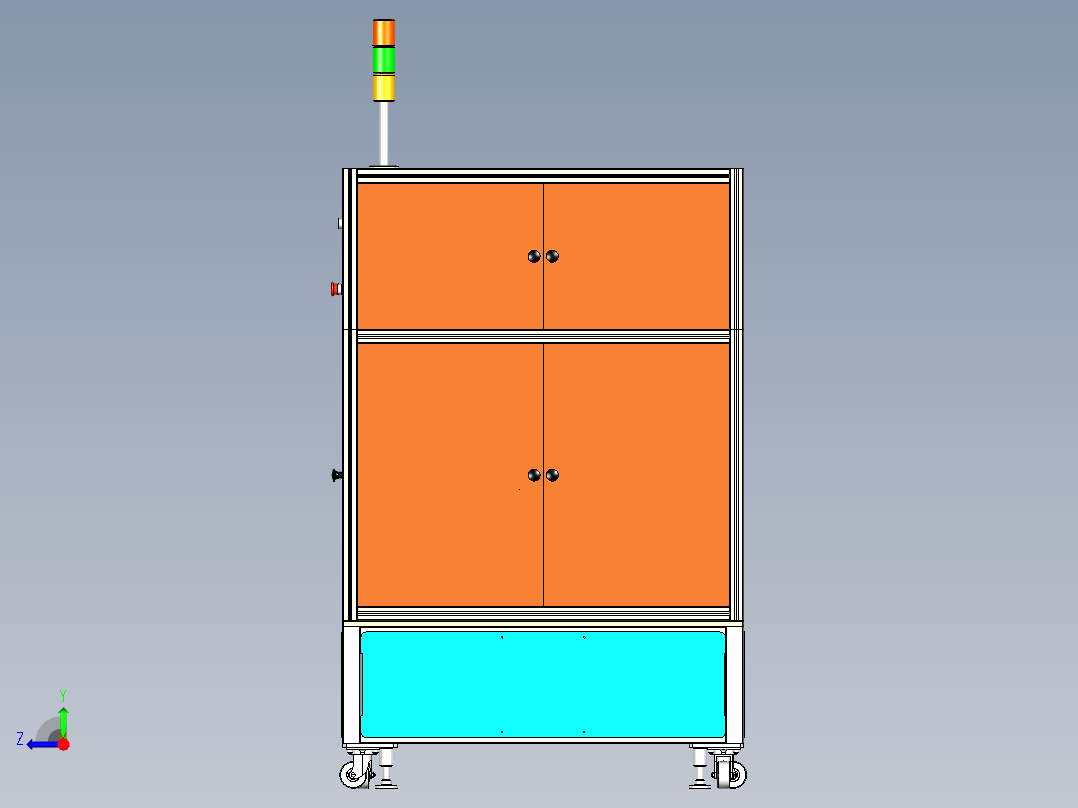 自动扫码设备右视图