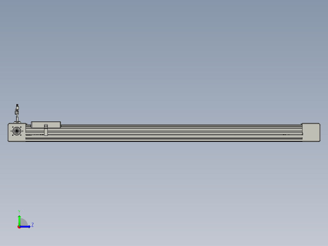 威洛博直线电机模组EB6-L140-S1050-R-P40-MS3左视图