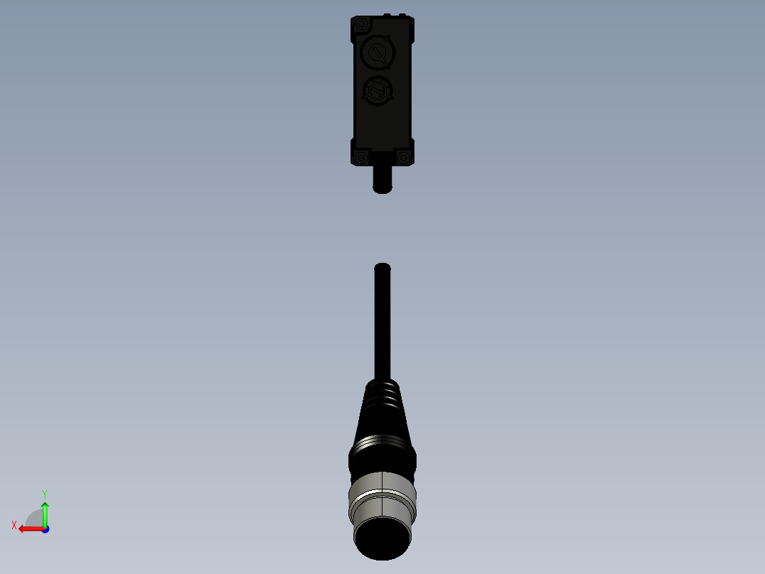 基恩士PZ-G61EN_G61EP_kc图纸模型后视图