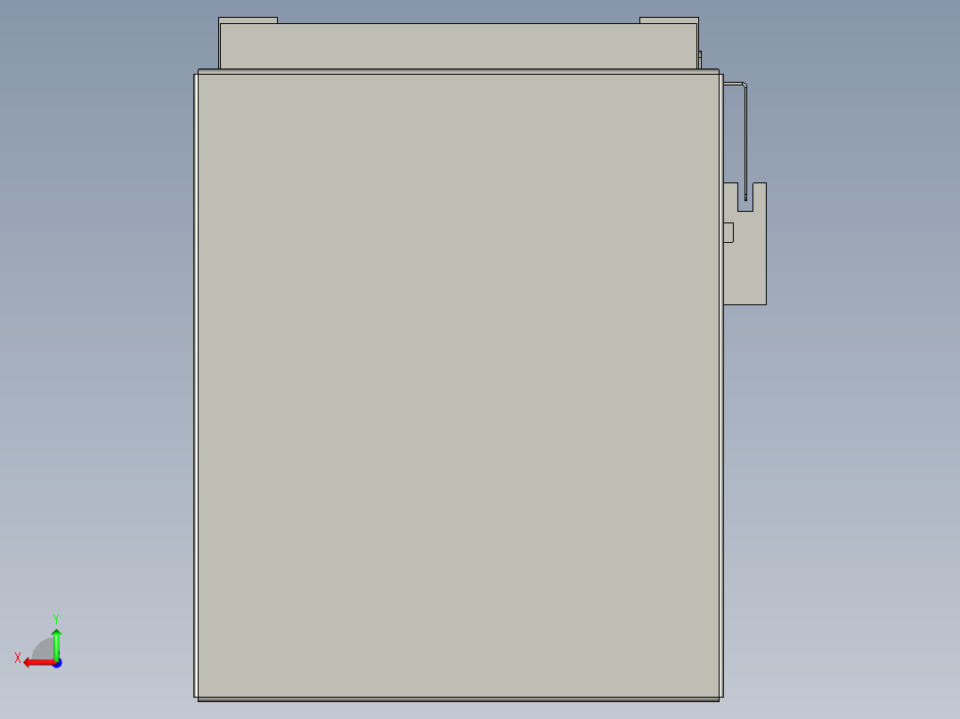 直线模组LHC17-S850-D设计图纸后视图