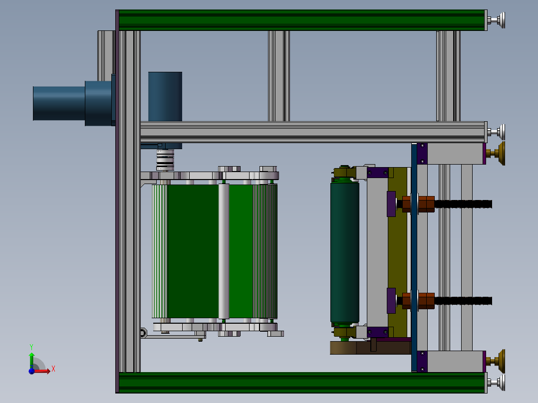 凸轮打磨机前视图