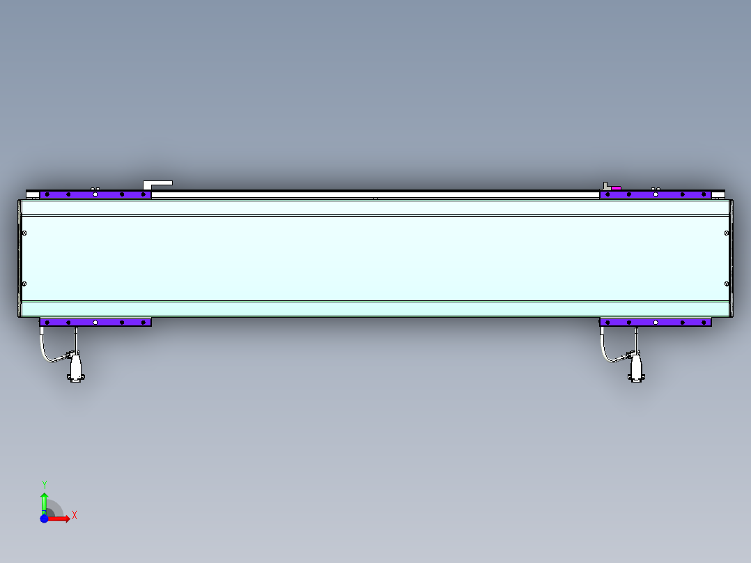 威洛博VL系列直线电机模组-2VL22H3-S800前视图