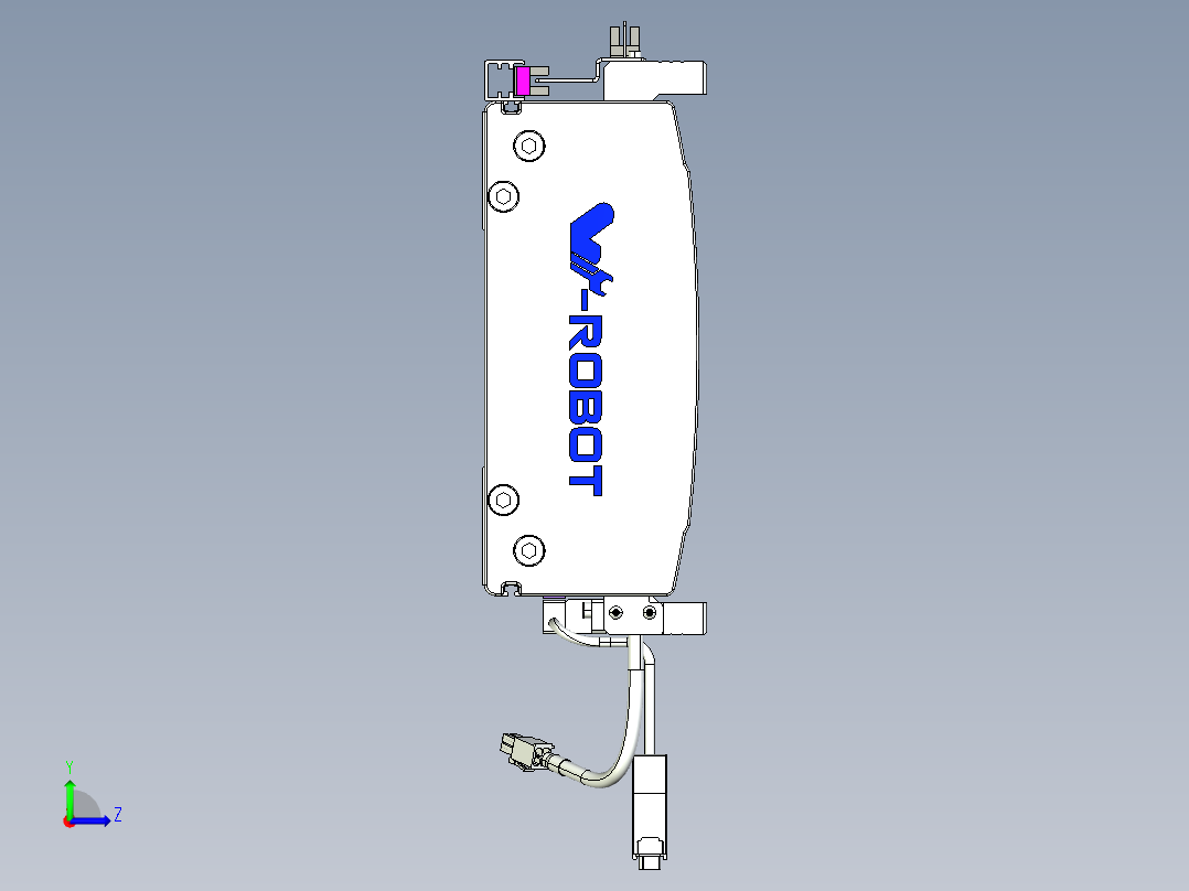 威洛博VL系列直线电机模组-2VL22H3-S800左视图